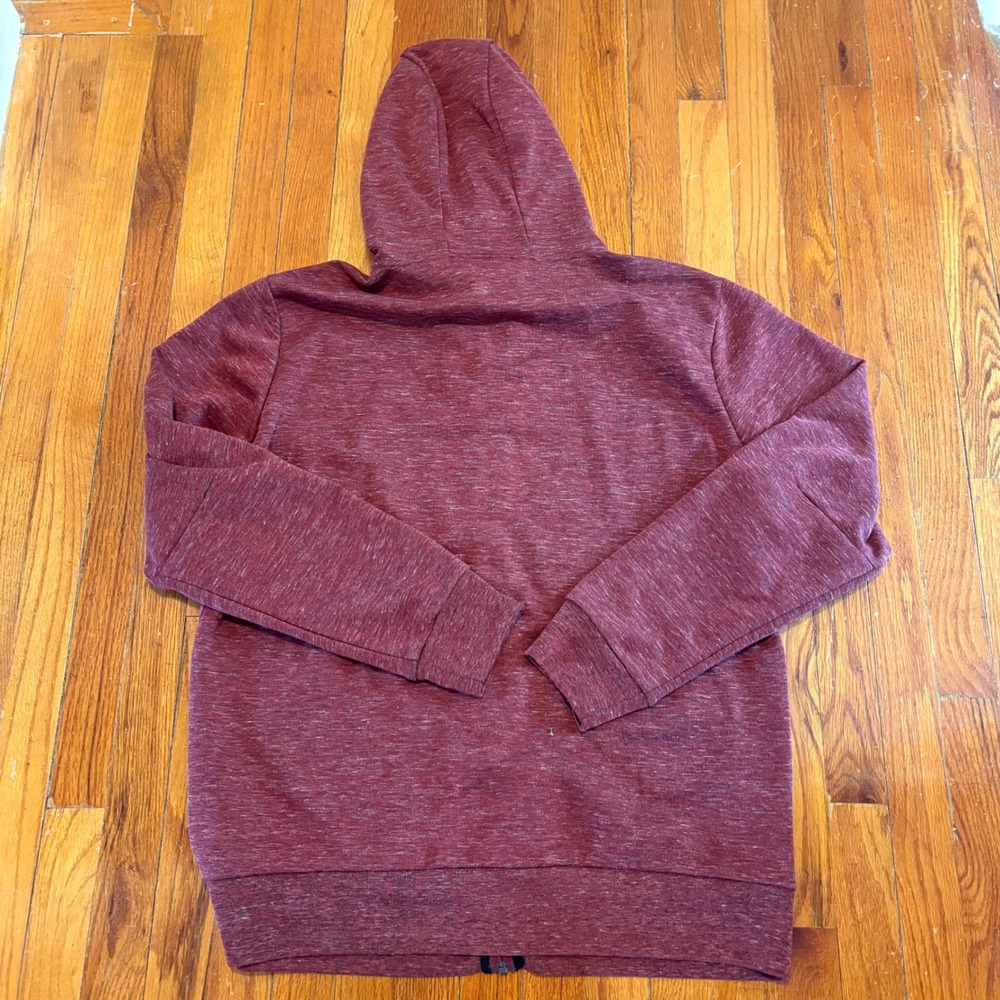 NEW Gerry Men XL Full-Zip Hoody Burgundy Heathered Performance Jacket 1132236 - Picture 2 of 6